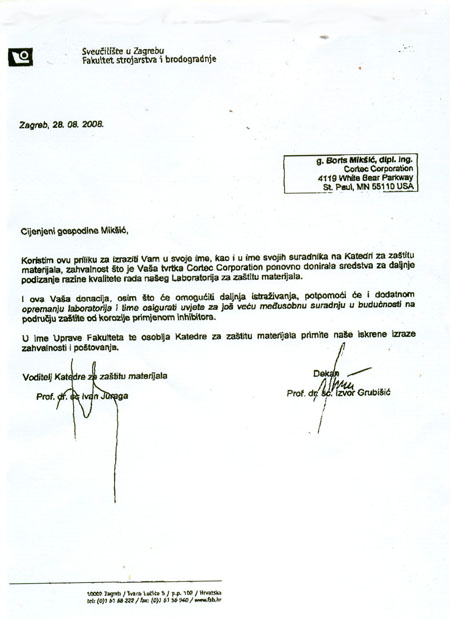 Zahvala FSB